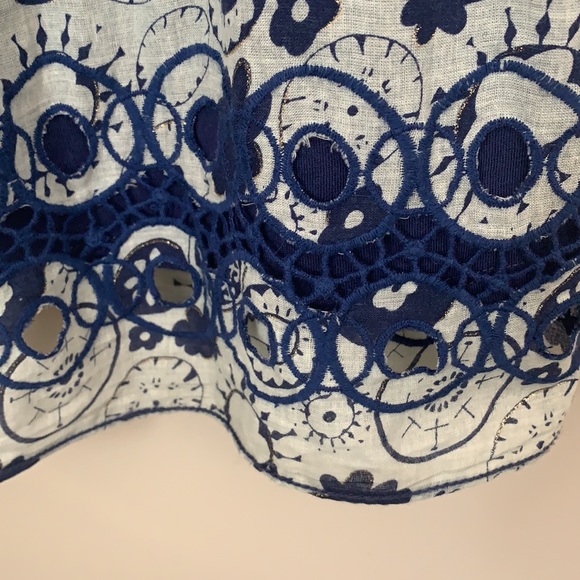 Chelsea & Violet Blue and White Print Dress Size XS - Picture 5 of 10